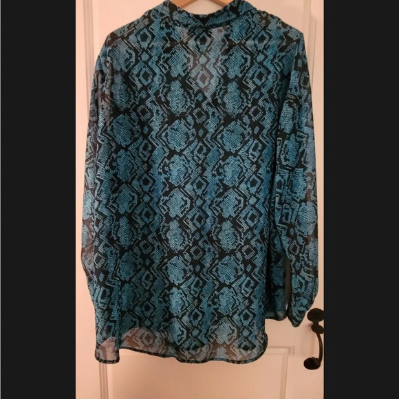 New with Tags Quacker Factory 2X Rich Red Top & NWOT VeneziaAqua black top 18/20 - Picture 10 of 15